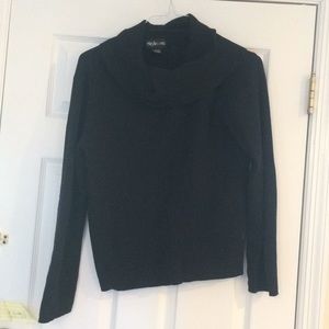 Black cowl neck sweater size L